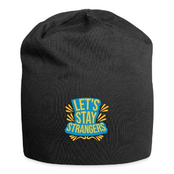 Citation Restons Strangers - Bonnet en jersey - noir - Devant
