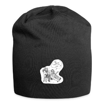 Therapeut Poster - Jersey-Beanie - Schwarz - Vorne