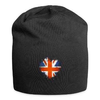 England UK London British English United Kingdom - Jersey Beanie - black - Front