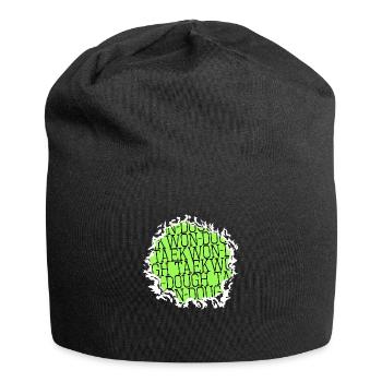 Dinosaur present idea fun Christmas present dino - Jersey Beanie - black - Front