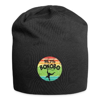 Lustiges Affe Schimpanse DNA - Jersey-Beanie - Schwarz - Vorne