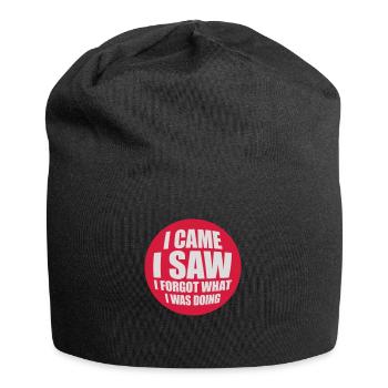 Je suis venu voir oublier - Bonnet en jersey - noir - Devant
