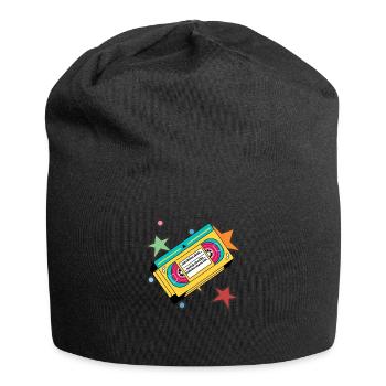 Du bist der Film meines Lebens - ich liebe sich - Jersey-Beanie - Schwarz - Vorne