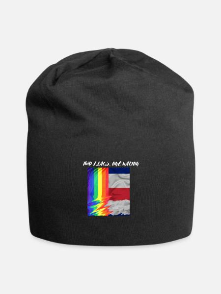 TWO FLAG ONE NATION LGBTQ x FRANCE - Bonnet en jersey - noir