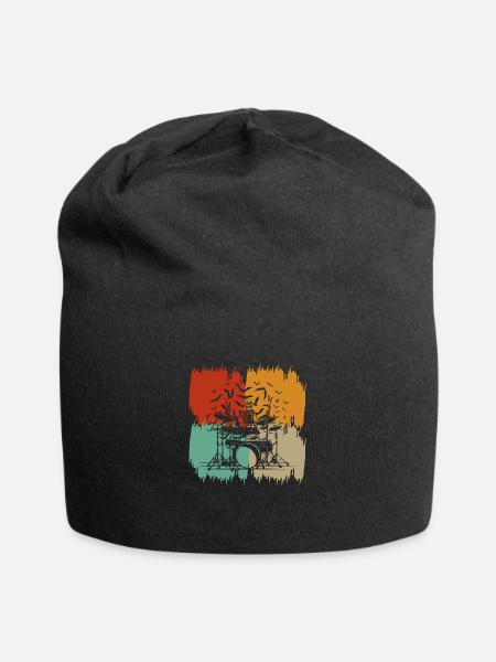 Schlagzeug SCHLAGZEUGER SCHLAGZEUGER - Jersey-Beanie - Schwarz