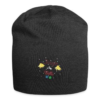 Jingle meine Bälle - Jersey-Beanie - Anthrazit - Vorne
