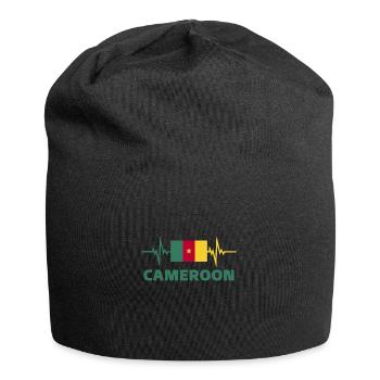 Cameroon Football 2022 heartbeat Cameroon - Jersey Beanie - black - Front