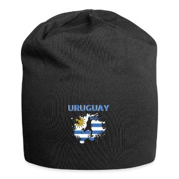 Uruguayischer Fußballfan 2022 - Jersey-Beanie - Schwarz - Vorne