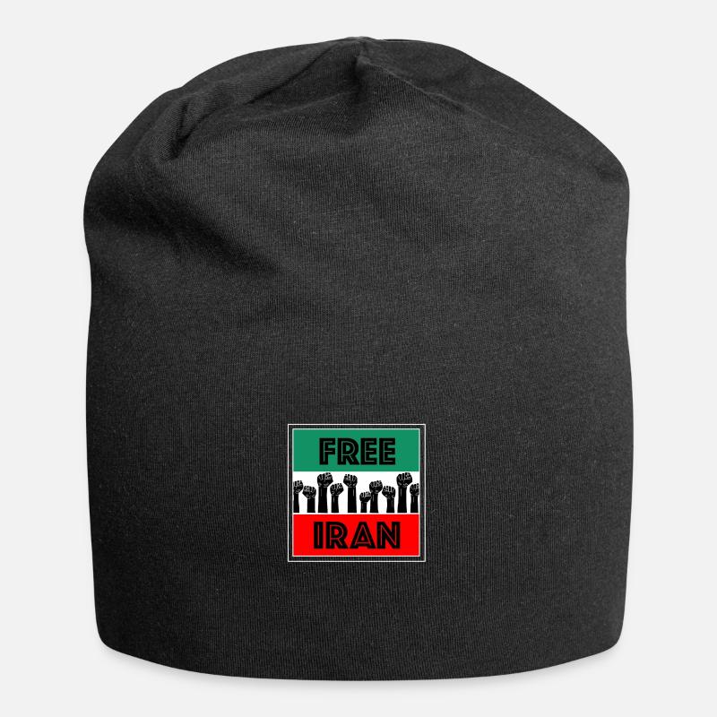free iran - Jersey-Beanie - Schwarz