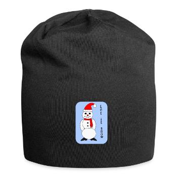Let it snow - Jersey Beanie - black - Front