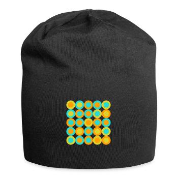 geometric pattern - Jersey-Beanie - Schwarz - Vorne