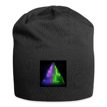 Triangle of asian neon signs city lights at night - Jersey-Beanie - Schwarz - Vorne