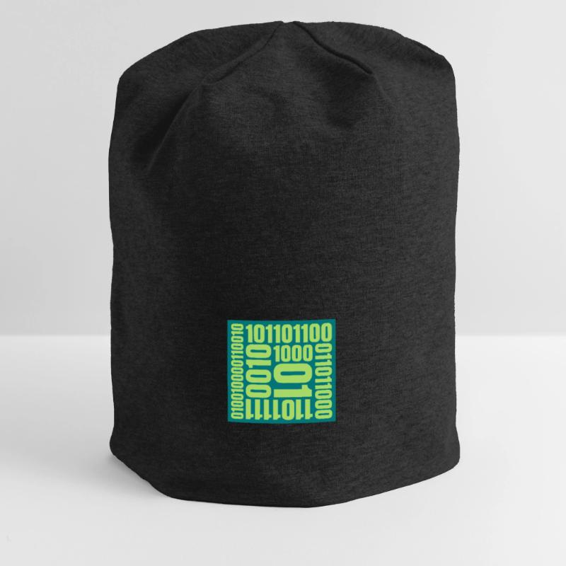 Langage de programme de code binaire Bonnet en jersey