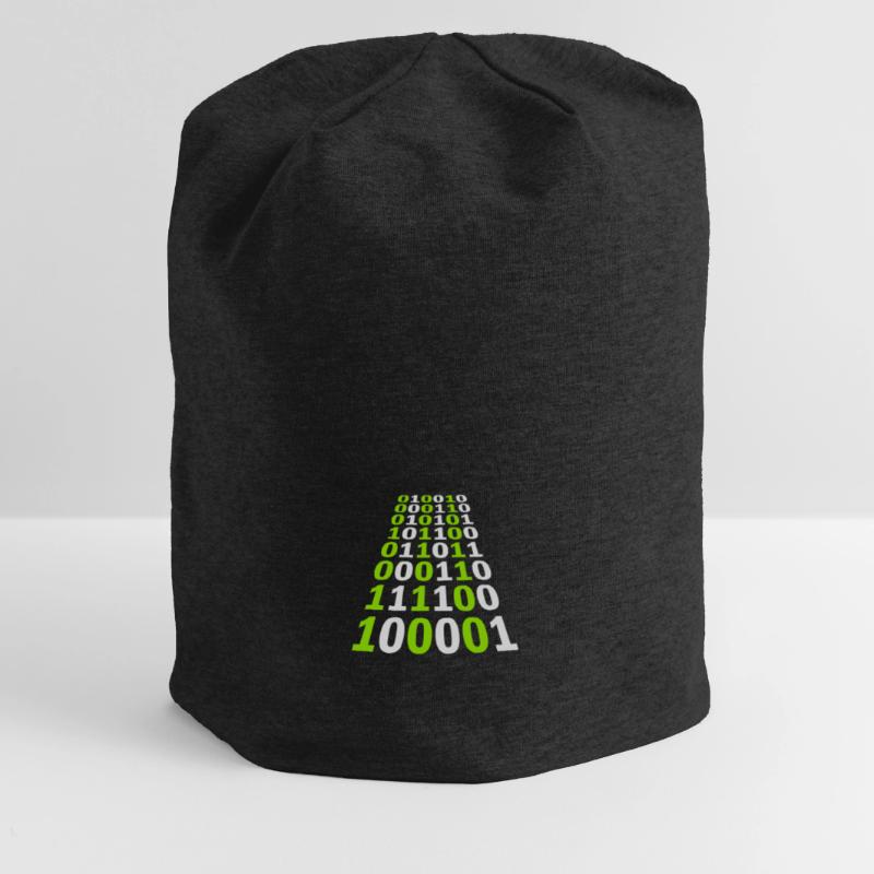 Langage de programme de code binaire Bonnet en jersey