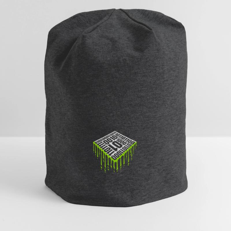 Binary Code Program Language Jersey Beanie