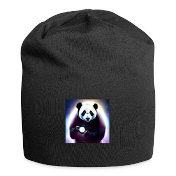 A panda for every heart - Jersey Beanie - black - Front