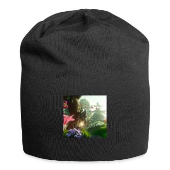 Forêt magique - Bonnet en jersey - noir - Devant