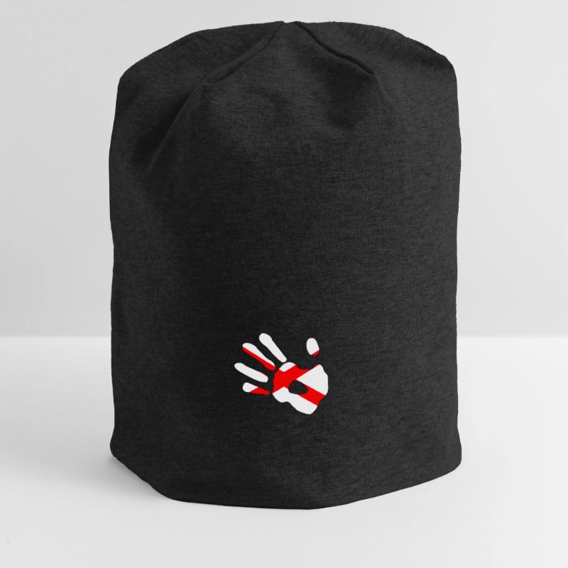 Silhouette d’impression de main du drapeau de St Patrick Bonnet en jersey