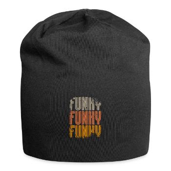 Funky Vintage - Jersey Beanie - black - Front