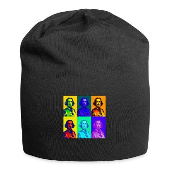 king Charles in Warhol style - Jersey-Beanie - Schwarz - Vorne