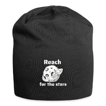 Reach For The Stars Retro Outer Space Designs - Jersey Beanie - black - Front