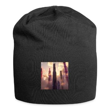 Gratte ciel - Bonnet en jersey - noir - Devant