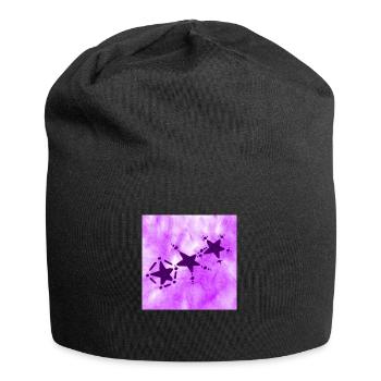 3 STARS SMILING LILAC - Jersey Beanie - black - Front