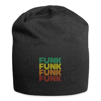 Funk Retro - Jersey-Beanie - Schwarz - Vorne