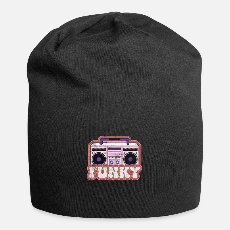 Funky Ghettoblaster - Bonnet en jersey - noir