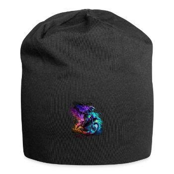 Badass motocross riders in cool colors - Jersey Beanie - black - Front