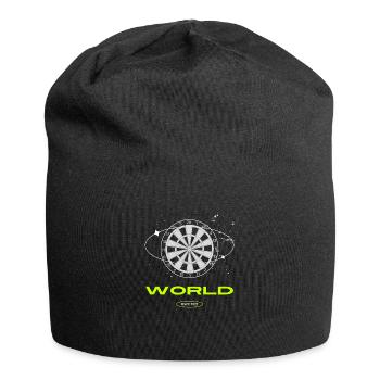 180 16 - Jersey-Beanie - Schwarz - Vorne
