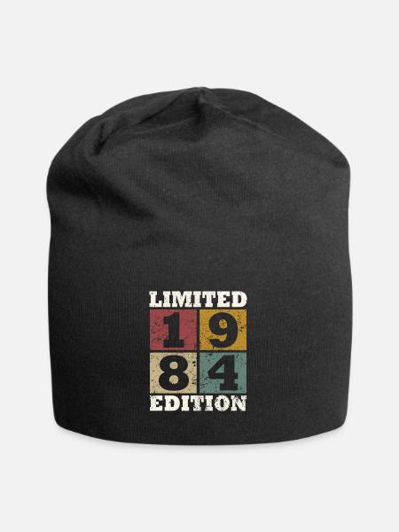 Vintage Cadeau 1984 Anniversaire Édition limitée - Bonnet en jersey - noir