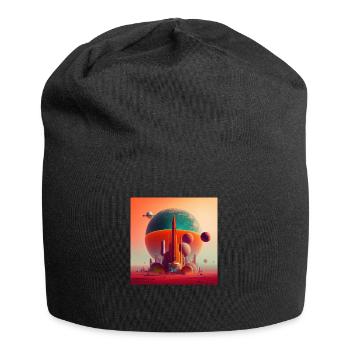 Colonisation de Mars - Bonnet en jersey - noir - Devant