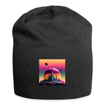 Colonisation de Saturne - Bonnet en jersey - noir - Devant