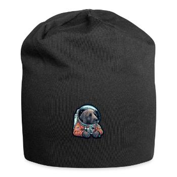 LabbiNaut Labrador Astronauten Hundepapa - Jersey-Beanie - Schwarz - Vorne