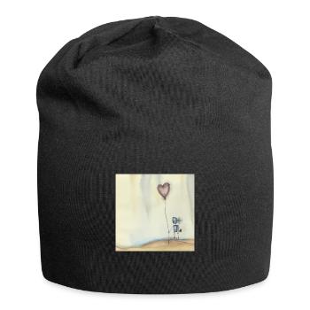 Einsamer Roboter auf der Suche nach Liebe - Jersey-Beanie - Schwarz - Vorne