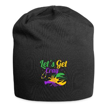 Let's Get Cray Mardi Gras Party - Jersey-Beanie - Schwarz - Vorne