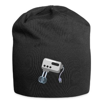 Rührbesen elektrisch Küchengerät - Jersey-Beanie - Schwarz - Vorne