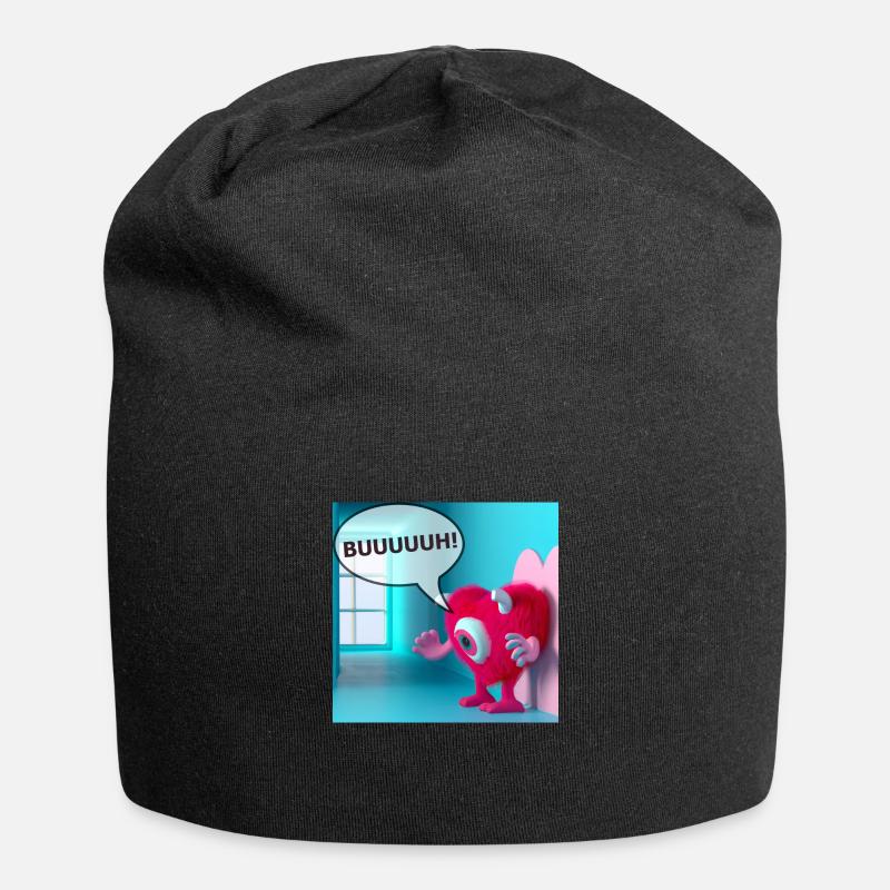 Ich bin gruselig - Jersey-Beanie - Schwarz