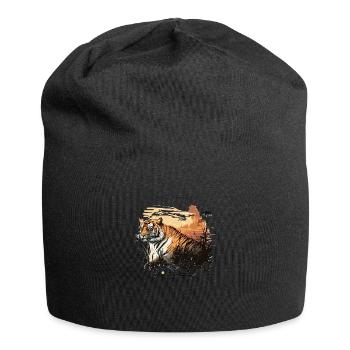 Le tigre - Bonnet en jersey - noir - Devant