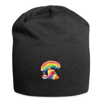 GOOD BREAKFAST - Jersey Beanie - black - Front