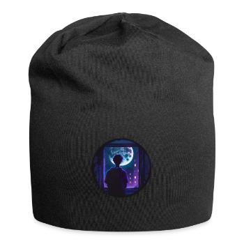 Moon Boy - Jersey Beanie - black - Front