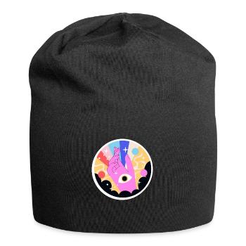 HANDS EYES - Jersey Beanie - black - Front