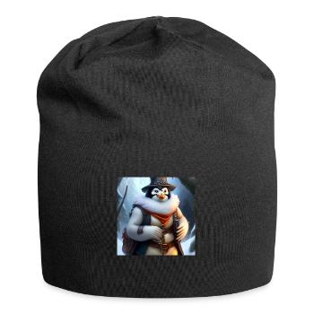 Penguin warriors in winter - Jersey Beanie - black - Front