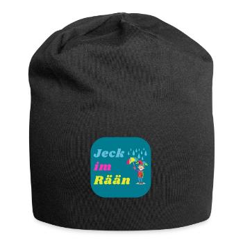 Jeck im Rään Regen Köln Kölsch Kölle Clown - Jersey-Beanie - Schwarz - Vorne