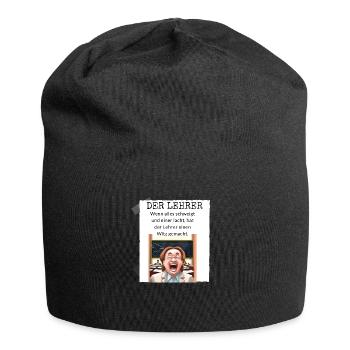 Leher witz - Jersey-Beanie - Schwarz - Vorne