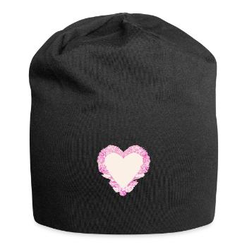 Valentine's Day Wedding Love Engagement Mother's Day - Jersey Beanie - black - Front