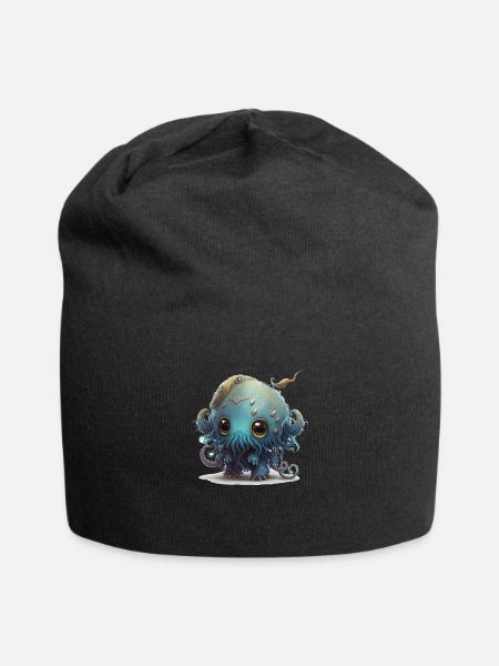 Ein niedlicher Azatoth - Jersey-Beanie - Schwarz