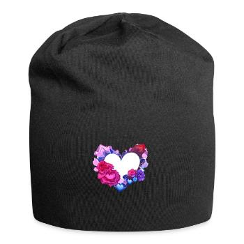 Muttertag Hochzeit Valentinstag Liebe Verlobung - Jersey-Beanie - Schwarz - Vorne