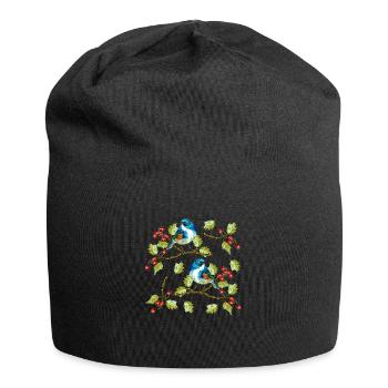 Bunte Vögel - Jersey-Beanie - Schwarz - Vorne